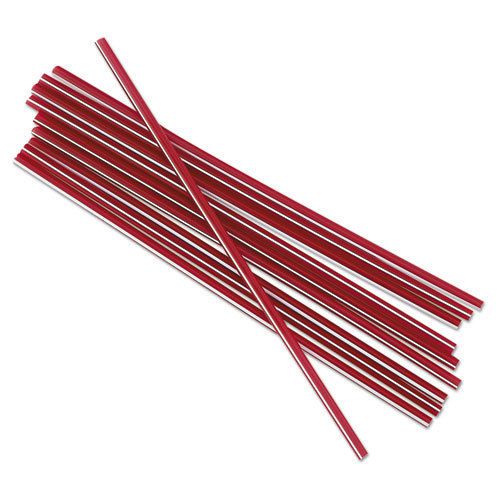 Boardwalk- unwrapped stir-straws 5 1/4&#034; red 1000/pack 10/case  (bwk stru525r10) for sale