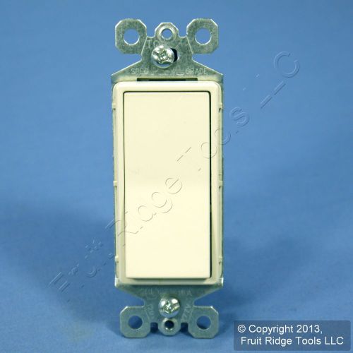 Pass &amp; seymour light almond decorator rocker wall light switch 15a bulk tm870-la for sale