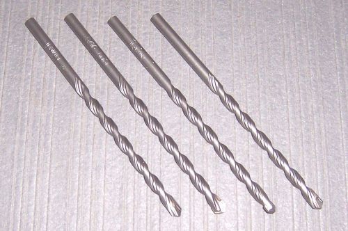 4 ea. irwin 326009 masonry hammer bits- 5/16 x 4 x 6 from a bulk pack for sale
