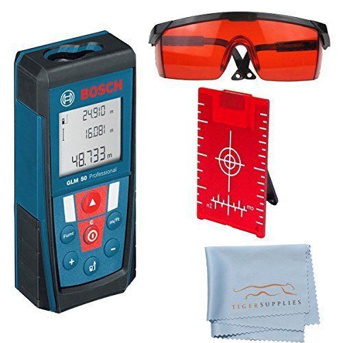 Bosch GLM 50 Laser Distance Measurer Kit, Includes: Bosch GLM 50 Laser Distance