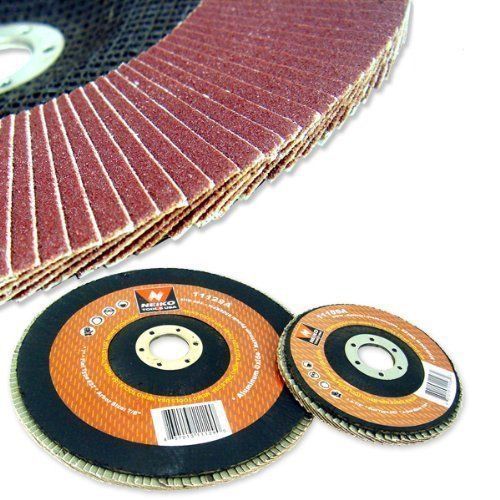 20 New 4.5&#039; 60 Grit Flat Flap Disc Neiko Aluminum Oxide Grinding Sanding Wheels