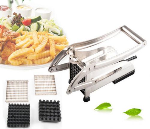 New Potato French Fry Fruit Vegetable Cutter Slicer Cutting Chopper Easy Kitchen