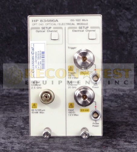 Agilent Keysight HP 83486A -040- 3 GHz optical / 20 GHz Electrical Module