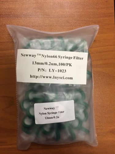 Nylon66 Syringe Filter 13mm/0.2u ,  100/PK, HPLC, LY-1023