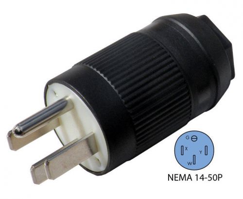 Rv assembly replacement plug male, 50a 125/250v  60837-00 for sale