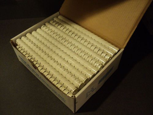 3/4&#034; Plastic White Binding Combs 11&#034; Length 19 Rings 100 Combs - New