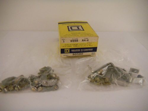 SQUARE D REPLACEMENT CONTACT KIT 9998 RA-4 *NEW SURPLUS/SEALED PACKAGES*