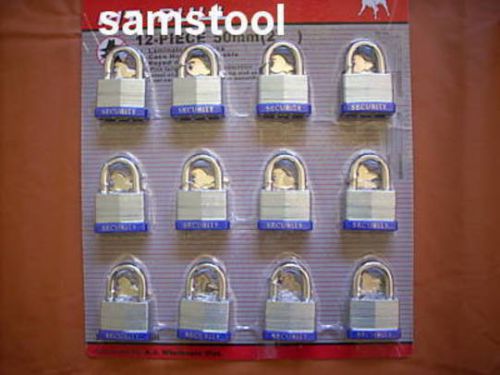 A 40mm padlocks-12pc keyed alike- 1-1/2&#034;lock-24same key for sale