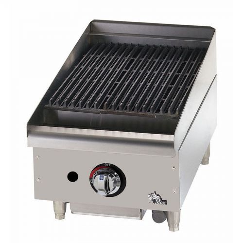 Star Manufacturing 6015CBF, 15-Inch Star-Max Countertop Lavarock Gas Charbroiler