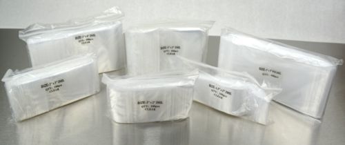 600pcs  Ziplock/Reloc Clear Reclosable Bags  2mil Assorted Plastic Baggies
