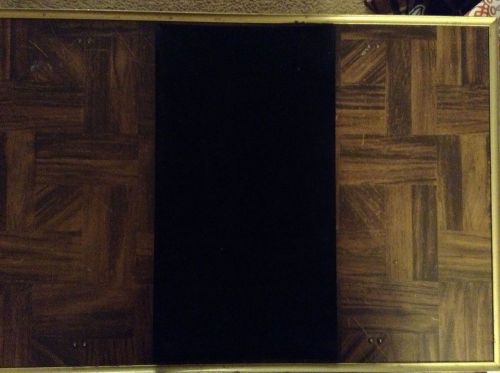 7 1/2&#034; x 14&#034; black felt display mats