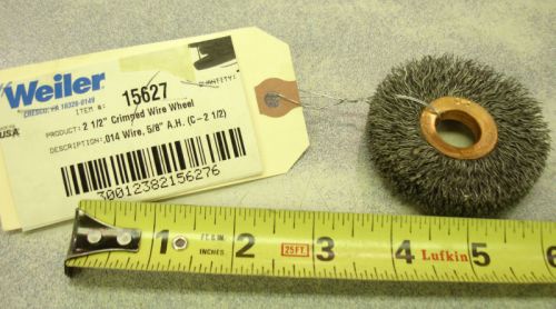 Weiler wire brush 15627 2-1/2&#034;  brush 5/8&#034; hole for sale