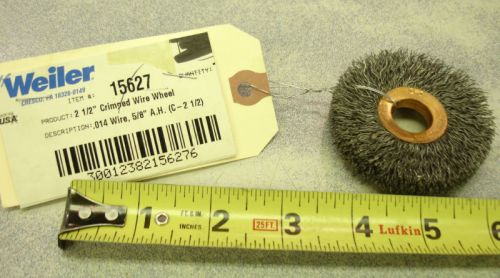 Weiler Wire Brush 15627 2-1/2&#034;  Brush 5/8&#034; Hole