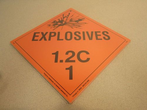 Lot of 25 Explosive Warning Signs 1.2C PL51 NSN: 9905DSSIDN000
