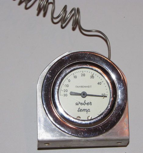Vintage Weber Thermometer 27101 Refrigerator Freezer External Walk-In Good Used