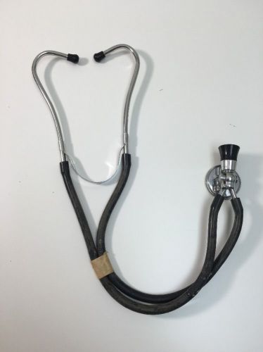 Vintage American Black Stethoscope Medics Inst. Corp. Brooklyn, N.Y.