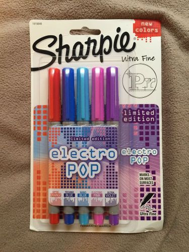 Five Pack of Sharpie Ultra Fine Electro Pop Markers Limited Edition