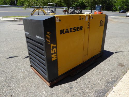 2012 kaeser m57 utility air compressor 210 cfm, 743 hours for sale