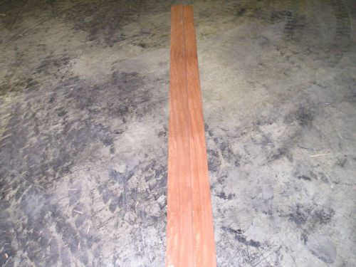Block Mottled Makore Wood Veneer. 4.5 x 98, 8 Sheets.
