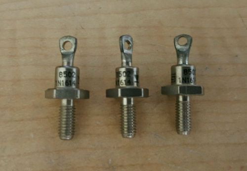 Lot x 3 Rectifier Diodes 1N1614 Si 200V 5A