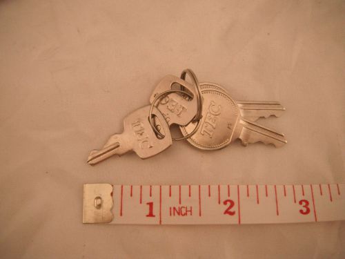 TEC D 21N(2)  250(2) Cash Register  4 METAL CUT KEYS
