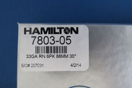 Hamilton RN 86mm 33GA #7803-05 6 Pack