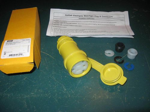 New in Box  Hubbell Elastogrip Watertight Female Connector Body # HBL15W47 125V