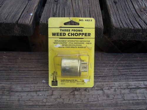Dare THREE PRONG Electric Fence Fencer WEED CHOPPER - Made in USA  482-3