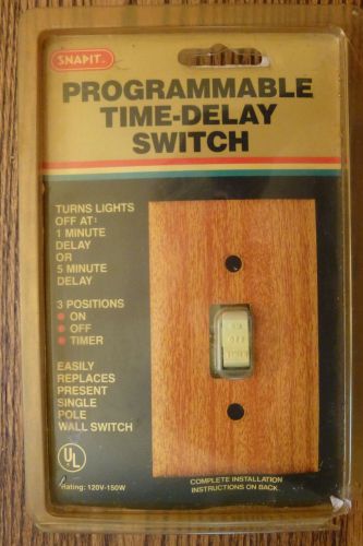 Nos snapit/leveton programmable time-delay switch for sale