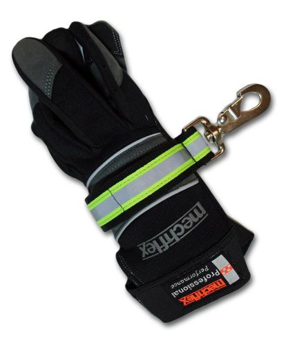 Lightning x heavy-duty firefighter turnout gear glove strap w/ reflective for sale