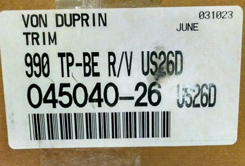 Von Duprin Exit Device Trim 990 TP-BE US 26D Thumb Pull