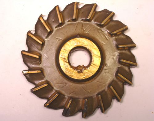 Nos hss plain tooth side &amp; face horizontal milling cutter 5&#034; x 7/16&#034; x 1&#034; for sale