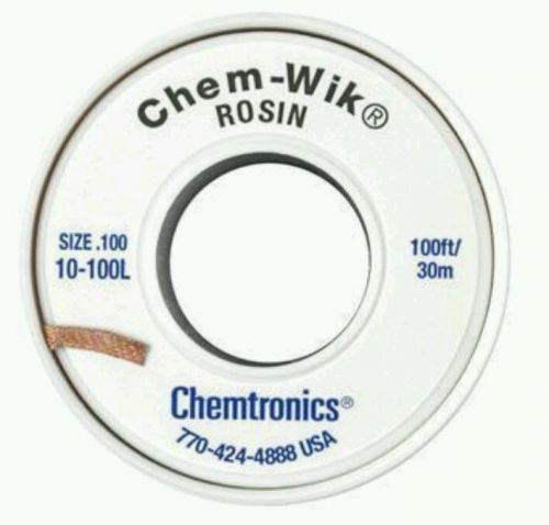 Chemtronics chem-wik - .1&#039;&#039; x 100&#039; blue desoldering braid for sale