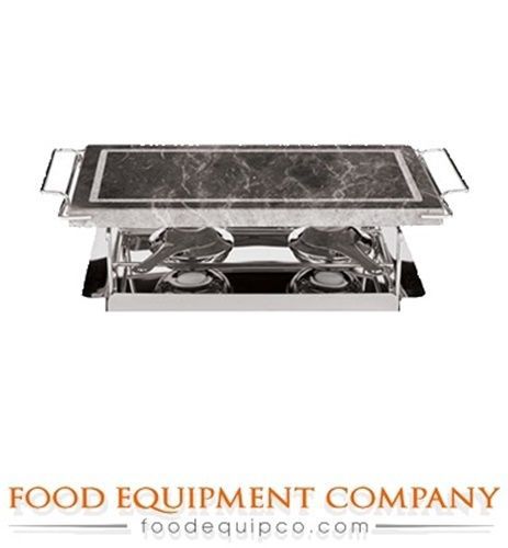 Paderno 41315-04 Stone Grill Set 17&#034;L x 7.5&#034;W x 4&#034;H O.A. stone top stainless...