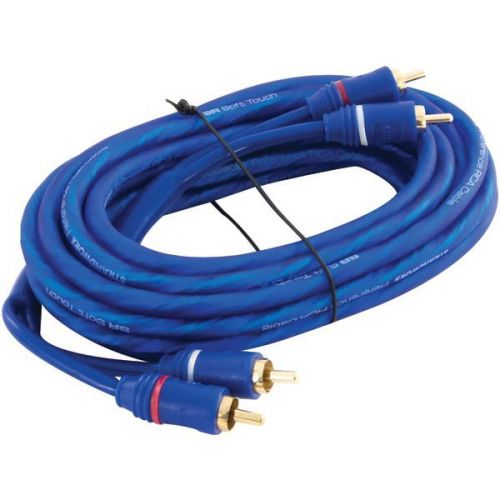 Db Link SR15 Soft-Touch Triple Shielded Blue Strandworx RCA Cable - 15ft