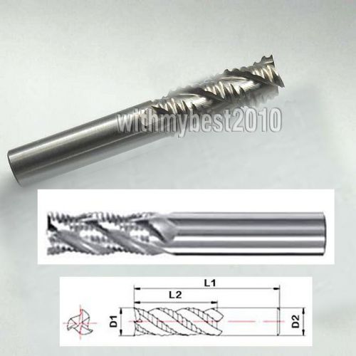 Lot 1pcs 3flute aluminum roughing end mills cutting dia 10mm shank dia 10mm for sale