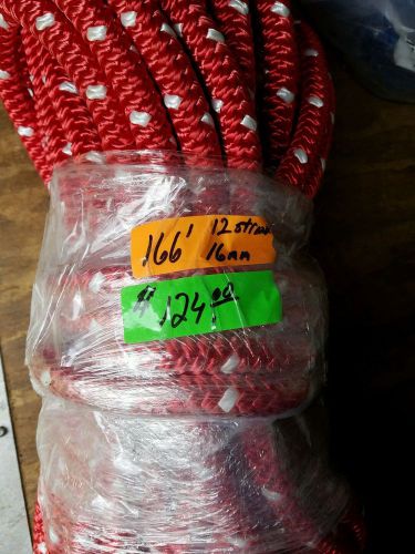 166&#039; 16mm 12 strand polyester tree rope made in the USA