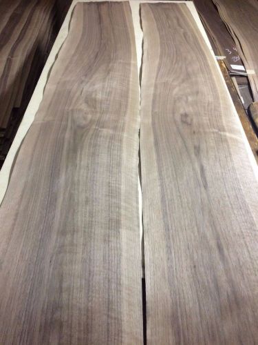 Wood Walnut Veneer 100X15  total 2pcs RAW VENEER  N421.