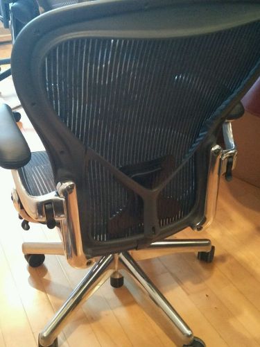 Aeron task chair herman miller highly adjustable w/posturefit chrome size c for sale