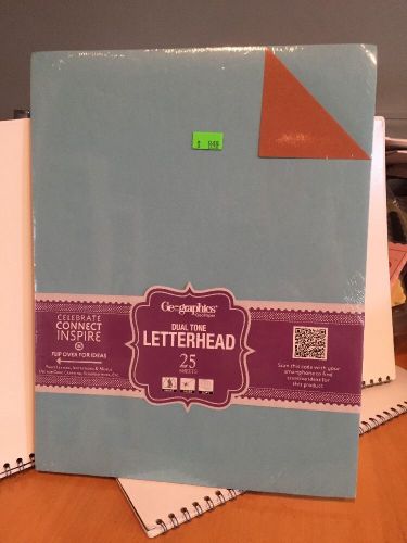 Geographics Letterhead Dual Tone Letterhead Brown/teal