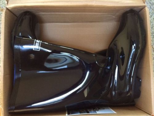 ULTRA HIGH GLOSS MEN&#039;S 14 INCH PVC BOOTS SIZE 10.5 NEW IN ORIGINAL BOX WITH TAGS