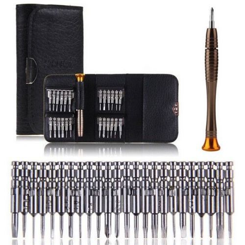 New 25 in 1 multi-purpose precision screwdriver wallet set repair tools for sale