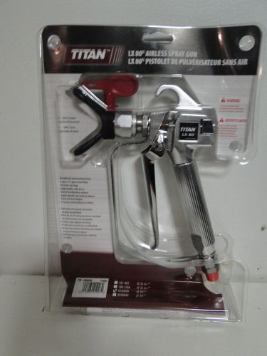Titan LX 80 4 Finger Airless Paint Spray Gun Free Tip and Filter 580100 580-100A