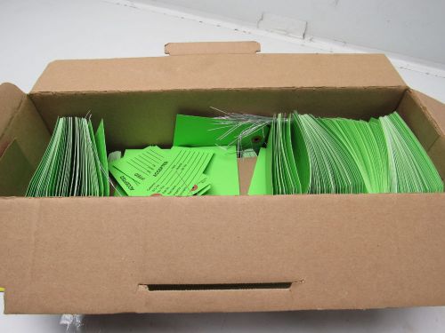 ULINE S-2126GPW Inspection Tags - &#034;ACCEPTED&#034; Pre-wired Broken Box Lot of 500