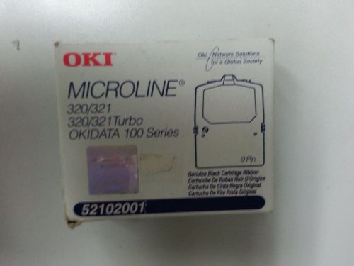 Genuine Okidata Microline 52102001 9 Pin Black Ribbon Cartridge