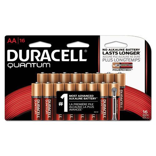 Quantum Alkaline Batteries with Duralock Power Preserve Technology, AA, 16/Pk