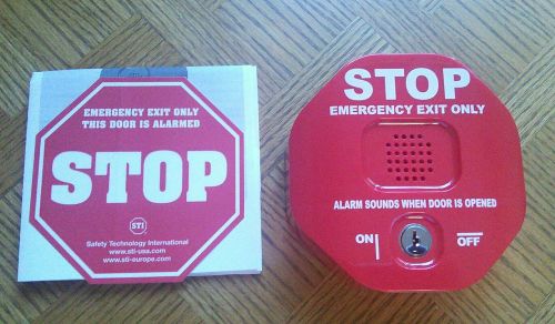 Safety technology  international sti-6400 exit stopper multifunction door alarm, for sale