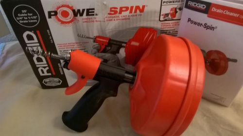SEE DETAILS   Ridgid 41408 1/4-Inch x 25-Feet Power Spin Drain Cleaner