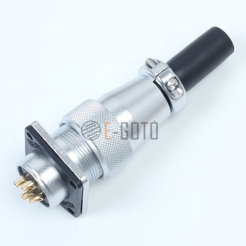 1set ws20 4pin 20mm panel mount metal aviation connector threaded coupling for sale