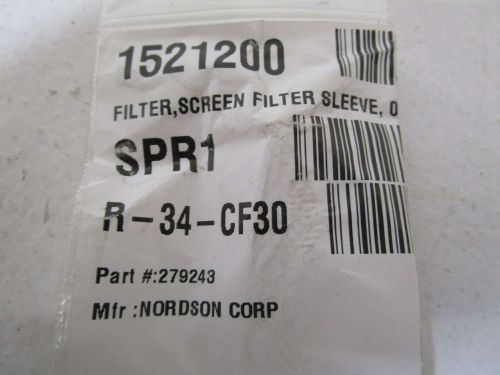 NORDSON SCREEN FILTER SLEEVE 279243 *NEW OUT OF BOX*